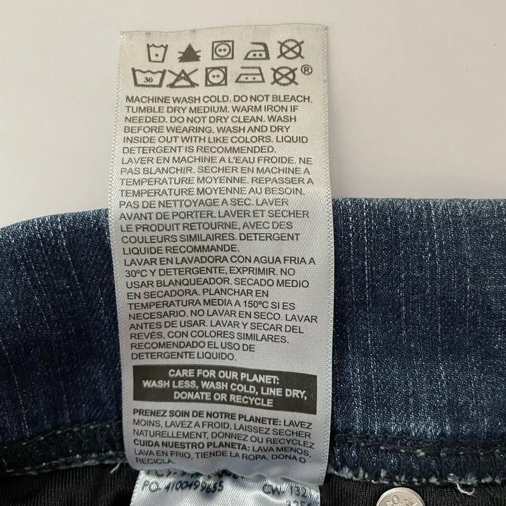 Levi Strauss Signature Pull On Skinny Jeans Women's Size 4 Blue Stretch 27‎ x 30